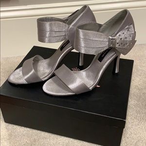 Silver Nina Heels